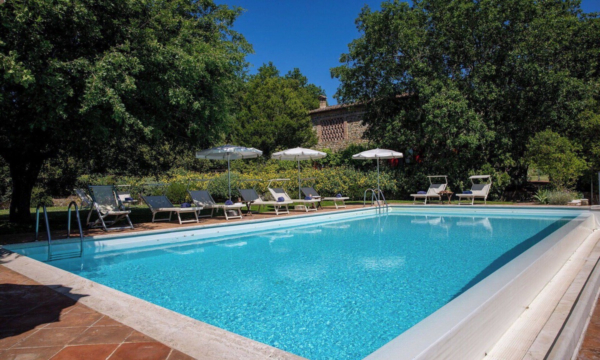Rapolano Terme Villa | Beautiful private villa for 8 guests with A/C, WIFI, private pool, veranda and panoramic view