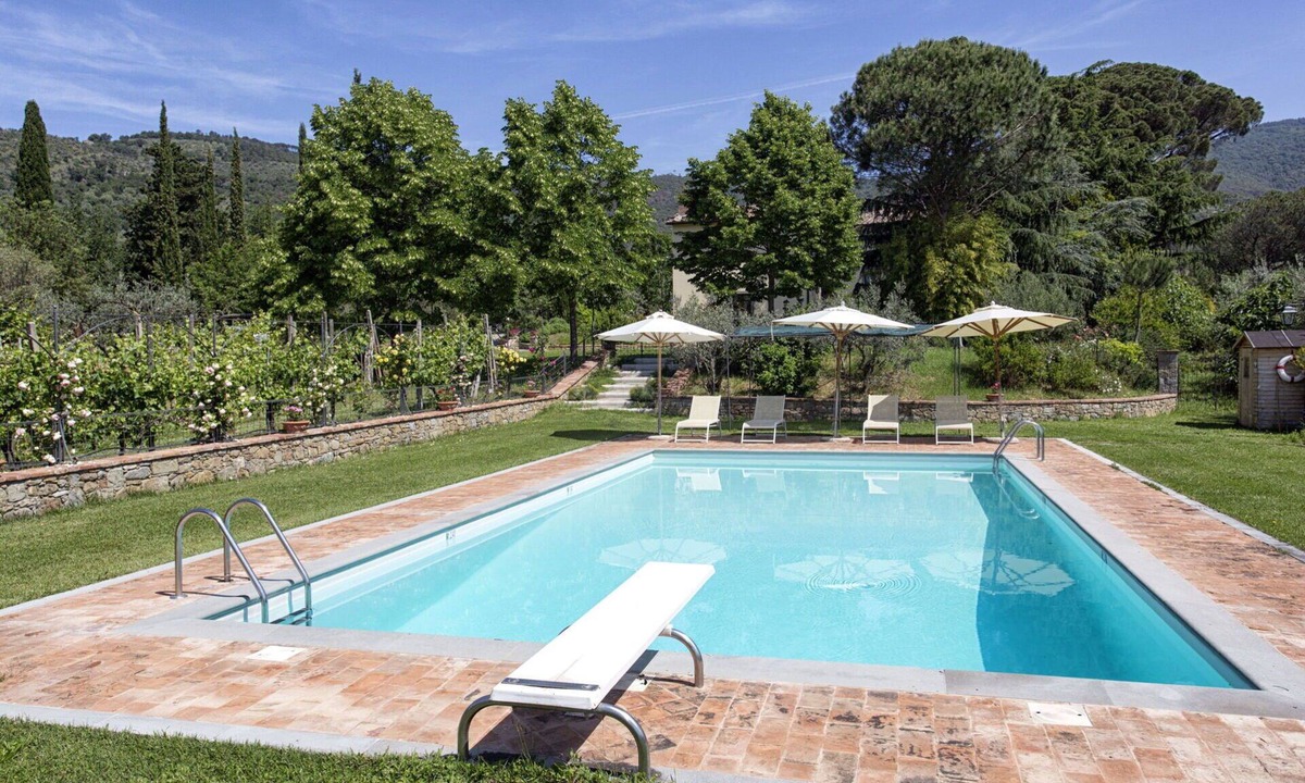 San Pietro a Cegliolo Villa | Beautiful private villa with private pool, A/C, WIFI, TV, patio, panoramic view, close to Cortona