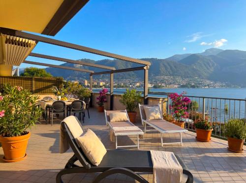 Paratico Apartment | Lakefront Penthouse Terrace - Sunset & Panorama
