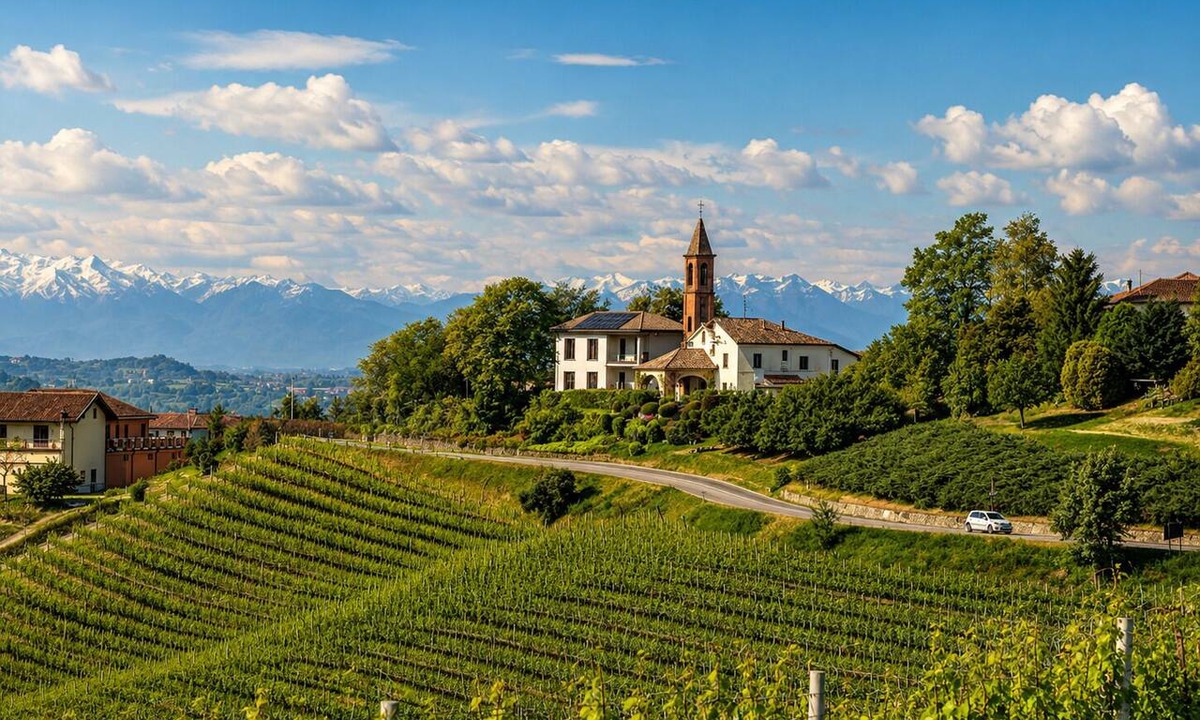 Roreto Apartment | Villa Irene Langhe - Red Suite, First Floor - View of the Monforte and Novello Vineyards