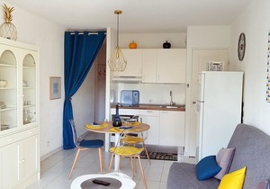 Charming studio classified 3 *, tastefully decorated by the sea, swimming pool, air conditioning, park in Saint-Raphaël