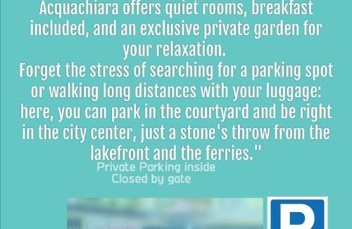 Iseo Bed & Breakfast | ACQUACHIARA ISEO CENTER BED AND BREAKFAST villa with PARKING inside Foresteria