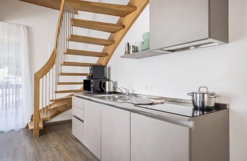 San Vigilio Apartment | Apartment "Set Residenz Bun Sté" with Mountain View, Sauna & Balcony