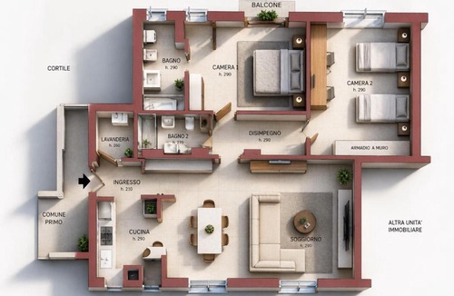 Porta Genova Apartment | Cerano8 Design Apartment - Fashion District