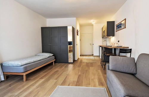 Bormio Apartment | Cosy apartment for 3 guests with TV, terrace and pets allowed