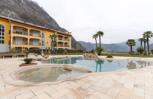 Lavena Ponte Tresa Apartment | Elegant Lake View Apartment with Pool