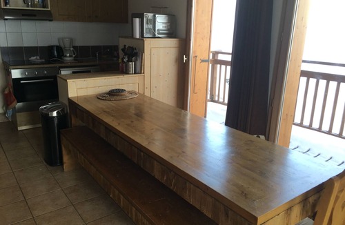 Bellentre Apartment | Fantastic chalet apartment sleeping 8 people with stunning views of Mont Blanc