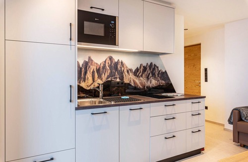Funes Other | Holiday Apartment "Planerhof Apartment Lilie" with Mountain View, Shared Terrace and Wi-Fi