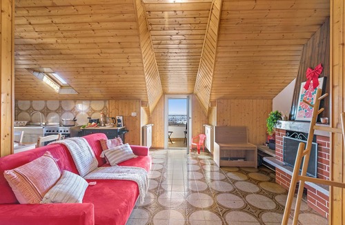 Nebbiuno Apartment | La Mansarda Sul Lago: Rustic Attic Studio with Balcony & Parking, Nebbiuno, Italy