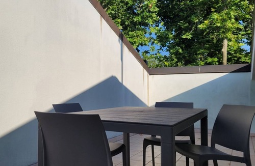 Cesenatico Apartment | Location: in the central area, a few steps from the sea and all services.Description: very central four-room apartment on two floors connected by stairs.1st floor: large living room with sofa, table, kitchenette and dishwasher - bedroom with double bed -