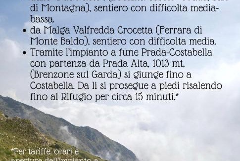 Ferrara di Monte Baldo House | Rifugio Chierego - 1911m