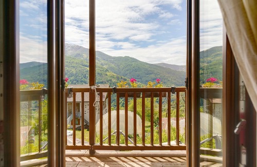 Sant'Orsola Terme Apartment | Room 'La Stua' with Mountain View, Shared Garden and Wi-Fi