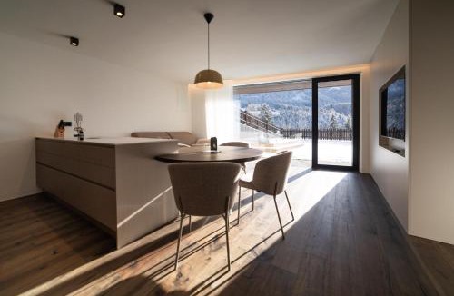 Funes Apartment | Trutscher Häusl in Villnöss - Chalet in den Dolomiten mit Blick auf die Geisler