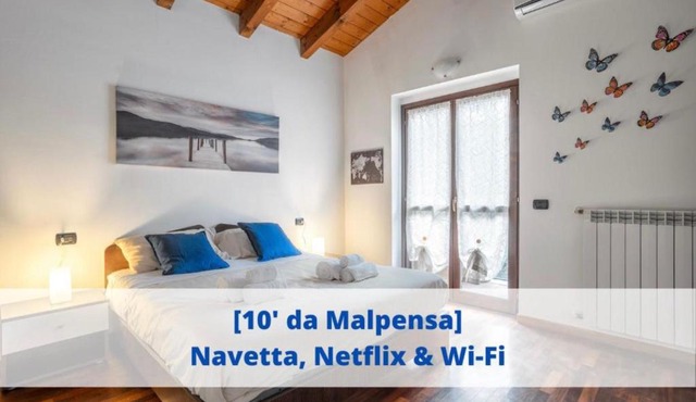 [10' from Malpensa] Shuttle, Netflix & Wi-Fi