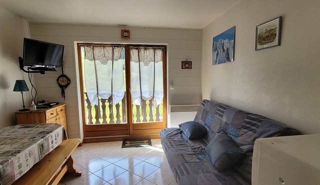 25m² Studio, balcony, perfect for 4 in the mountains in Le Biot