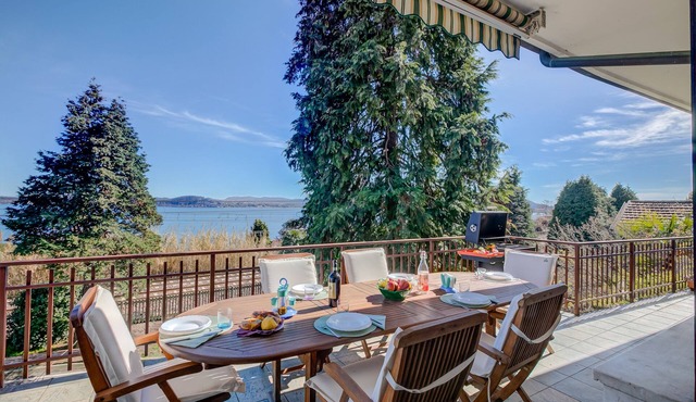 Blooming Villa Cos with Garden and Lake View, Belgirate, Italy