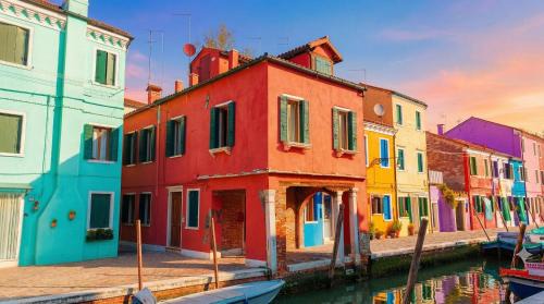 Burano vista canale meravigliosa