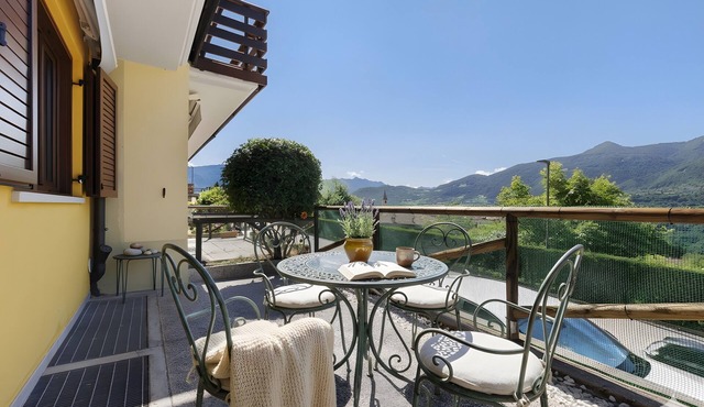 Casa Antonia with Panoramic Terrace and Mountain Views in Brentonico