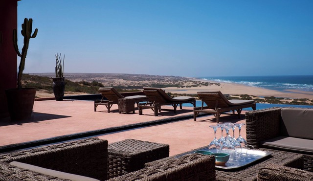 Exceptional seafront villa with private pool in Sidi R'bat