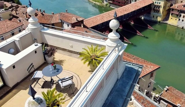 Ponte degli Alpini | Luxury Penthouse, sauna, 2 hot tubs, and terrace
